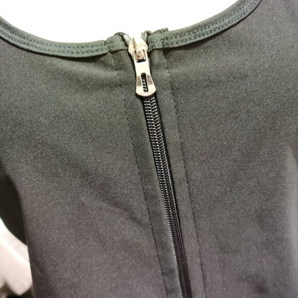 Sweat Sauna Vest XXL Womens Tank Top Black Gold Zip Compression Workout Shaper - Picture 12 of 12